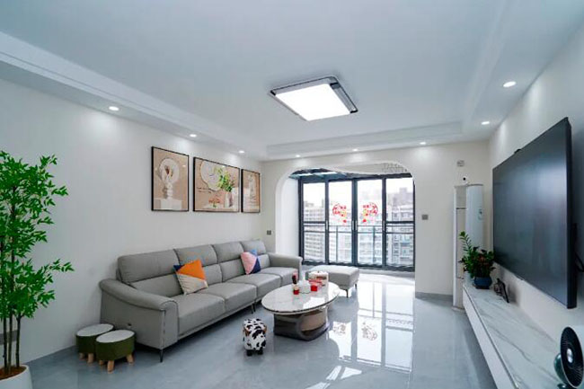 133㎡簡約風，正確的門洞設計讓家顯得優雅且大氣